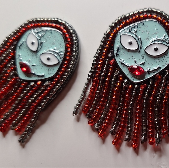 Disney Baublebar Nightmare Before Christmas Sally Beaded Earrings NIB - Picture 1 of 6